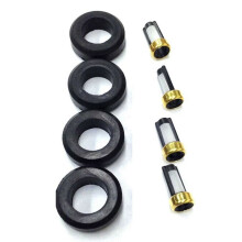 8X Injector Repair Kit Fuel Injector Seal O-Ring Kit Seals Filters for Wrx Sti Legacy 195500-3910 16611-AA510