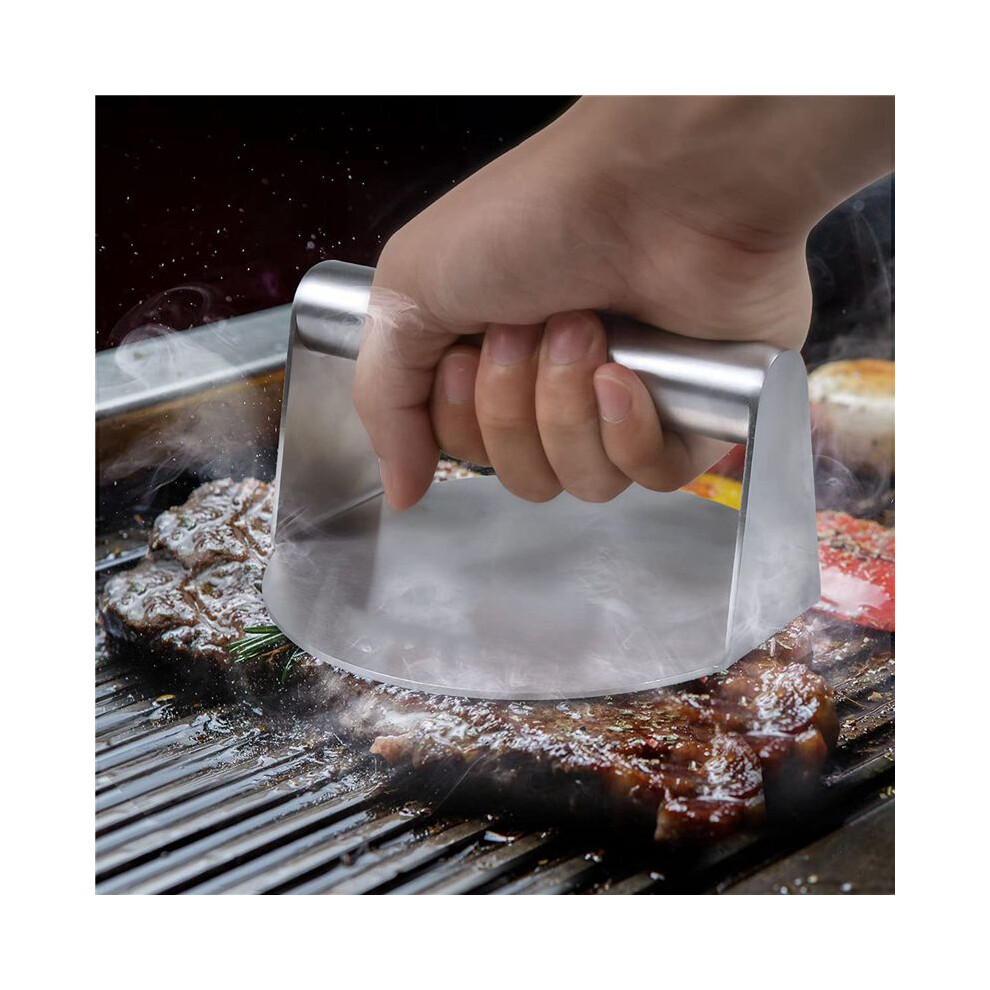 2X Burger Press,Round Smash Burger Press,Griddle Accessories Kit For Grill, Hamburger Patty Maker And Squeeze Grease 6032429445173