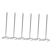 Stainless Steel Grill Skewers Set of 6 with Insulated Handle for Air Fryer BBQ Meat and Vegetables