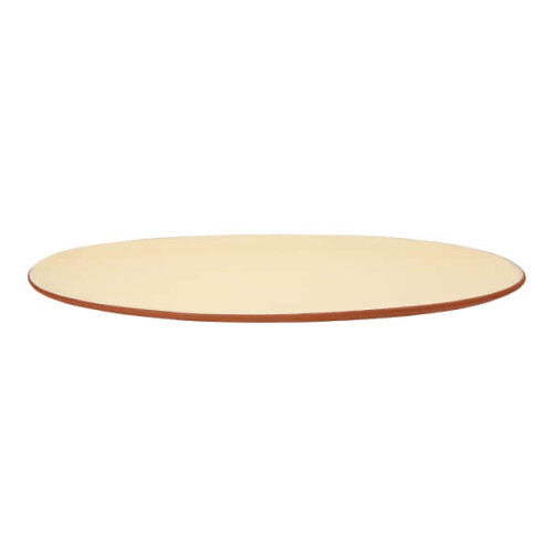 Dexam Sintra Glazed Terracotta Oval Serving Platter Stone