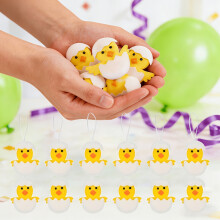 12 pièces d'accompagnement de farce aux œufs de Pâques |Pendentif poussin coquille d'œuf, pendentif en tissu poussin de