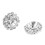 Crystal Rhinestone Button Flat Back Decoration DIY 15mm 80 Pcs Clear 5