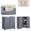 Priano 2 Door Under Sink Cabinet Bathroom Unit 6