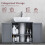 Priano 2 Door Under Sink Cabinet Bathroom Unit 2