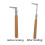 2X Professional Piano Tuning Hammer Wrench Tool Octagon Core Hammer Solid Wood Handle Piano Tuning Tool 9