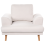 Beliani Armchair KILDAL Fabric Light Beige 4