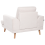 Beliani Armchair KILDAL Fabric Light Beige 5