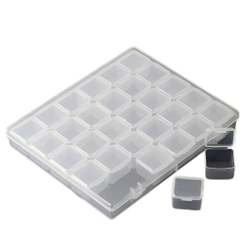 2X Bead Storage Box,Nail Accessory Storage Box,30  Storage Boxes,Used for Beading Storage, Nails Storage 1