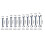 20Pcs  Engineer Wrench Dual Heads Offset Ring Spanner Tools Spanner Combination Key 4-11mm Wrenches Hand Set 6