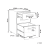 Beliani Storage Unit LARCO Black/ Light Brown 3