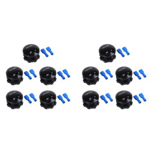 10X 12V-24V Voltmeter Car Monitor Motorcycle LED Red Waterproof Voltmeter Black