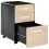 Beliani Storage Unit LARCO Black/ Light Brown 4