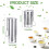 8PCS Tea Infusers for Loose Tea,Tea Filter with Lid,Stainless Steel Tea Strainer with Chain Hook,Large Tea Strainer 7