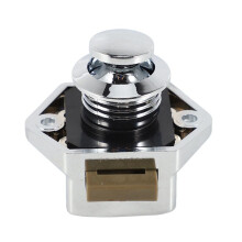 30 Pcs Push Button Keyless Lock Cupboard Caravan Lock for RV Drawer Cabinet Doors Thickness 15-27mm