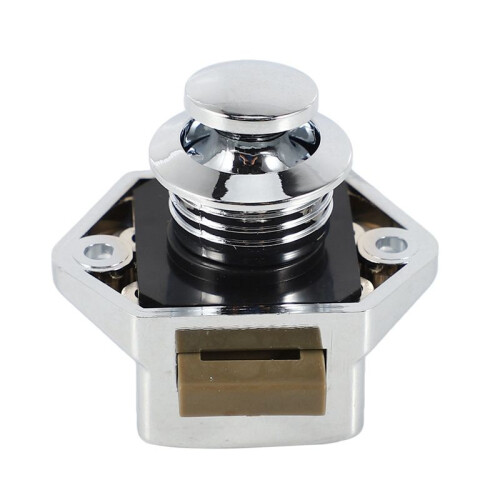 30 Pcs Push Button Keyless Lock  Cupboard Caravan Lock for RV Drawer Cabinet Doors Thickness 15-27mm
