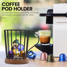 2X Coffee Pod Holder K Cup Organizer, K Cup Holders for Counter Coffee Pods Storage Organizer Coffee Decor