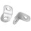 200Pcs 20mm X 20mm 90 Degree Shelf Support Corner Brace Angle Bracket 3