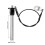 2X Stainless Steel Quick Release Pin 8mm Diameter  Locking Pin with Push Button Lanyard Cable Usable Length 50mm 6