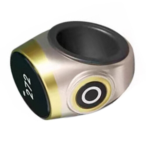 2X Hand Press Electronic Digital Counting Counter Ethnic Style Points Rechargeable Ring Ring Idea Tally Counter-C 2