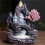 2X High Mountain Flowing Waterfall Backflow Incense Burner Home Fragrance Diffuser Incense Burner Decoration,E 2