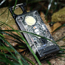 2X LED COB Keychain Light Solar Type-C USB Rechargeable Portable Waterproof Flashlight for Power Outage Emergency