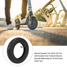 2X Electric Scooter Tire 10X2.125 Tire with Scooter Inner Tube for Electric Scooter Balancing 10 Inch Inner Outer Tyre