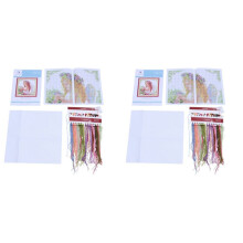 2X Crafts Flower Angel Stitch Kit 14CT 35 X 35cm