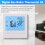 2X Programmable Digital Thermostat 3A Weekly Room Temperature Controller for Efficient Home Heating White Backlight 5