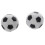 20x Plastic 32mm Soccer Indoor Table Football  Replace Black+White 5