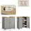 Home Discount Priano 2 Door Under Sink Cabinet Bathroom Unit 6