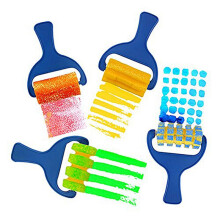 Set of 24pcs Sponge Paint Roller Brush DIY Children Painting Brushes Kid Art  Painting Tool