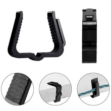 100Pack Holiday Light Clips Outdoor Hooks Christmas Hanger for Christmas Decoration Roof Gutter Fence Black