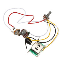 4X Guitar Pre-Wired Harness, 3 Way Blade Toggle 1V1T 500K for Electric Guitar