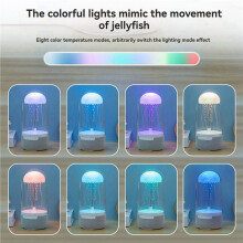 2X Jellyfish Lamp Speaker Colorful Portable HiFi Stereo with 3D Surround Sound, Subwoofer, Home Theater System