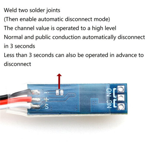 3X PWM Relay  5V Receiver 20A Electronic Controller Module DIY Model Universal -Off for FPV RC Drone Airplane