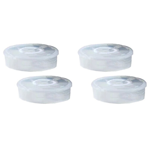 4X Plastic Pie Box with Lid Fresh-Keeping Box Pie Box with Handle Pie Box Suitable for Transport