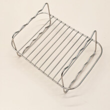 Air Fryer Accessories Grill Rack with Skewers Stainless Steel MultiPiece Set for Even Heating