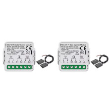 2X Controlador de Porta de Garagem Tuya Módulo de Interruptor de Porta para Alexa  Home Yandex Voice Life Controle Remoto B