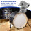 2X Drum Jazz Drum Single Pedal Step Hammer Mounting Assembly Parts Step Hammer Accessories Silver 5