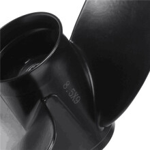 2X 8-9.8HP 3-Blads 3B2W64517-1 8.5X9 Buitenboordschroefboot voor Mercury 12 Spline-Tanden Zwart