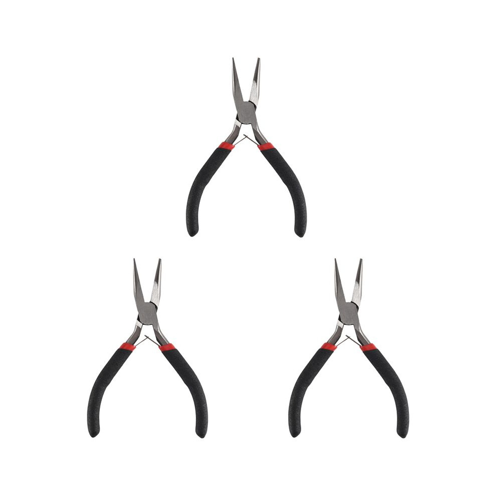 3X Handy Pliers Diy Tool Needle Nose No Tooth 6031386922710