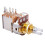 10X Guitar Pots 500K Short Split Shaft Audio Taper Push/Pull Potentiometer 6