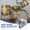 2X Drum Jazz Drum Single Pedal Step Hammer Mounting Assembly Parts Step Hammer Accessories Silver 10