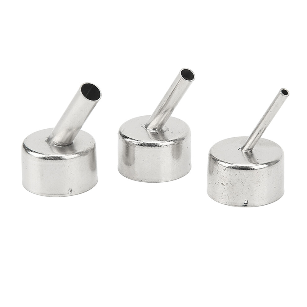 3Pcs Stainless Steel Heat Gun Nozzles Rustproof High Temp Resistant Tips 4601389706833