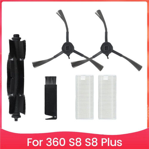2 Set Replacement Brush Filter Set for 360 S8 S8  Robot Vacuum Cleaner, Main Side Brush Accessory Kit 1