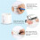 Wearable Nurse Notepad Wristbands, 4 Pack Silicone Reminder Bracelet Write  Memo,White 4