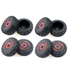 Pneumatici per Ruote Anteriori E Posteriori da 8 Pezzi per 124016 1/12 RC Car Upgrade Parts Accessori di Ricambio