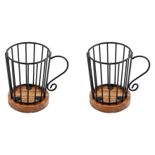 2X Coffee Pod Holder K Cup Organizer, K Cup Holders for Counter Coffee Pods Storage Organizer Coffee Decor