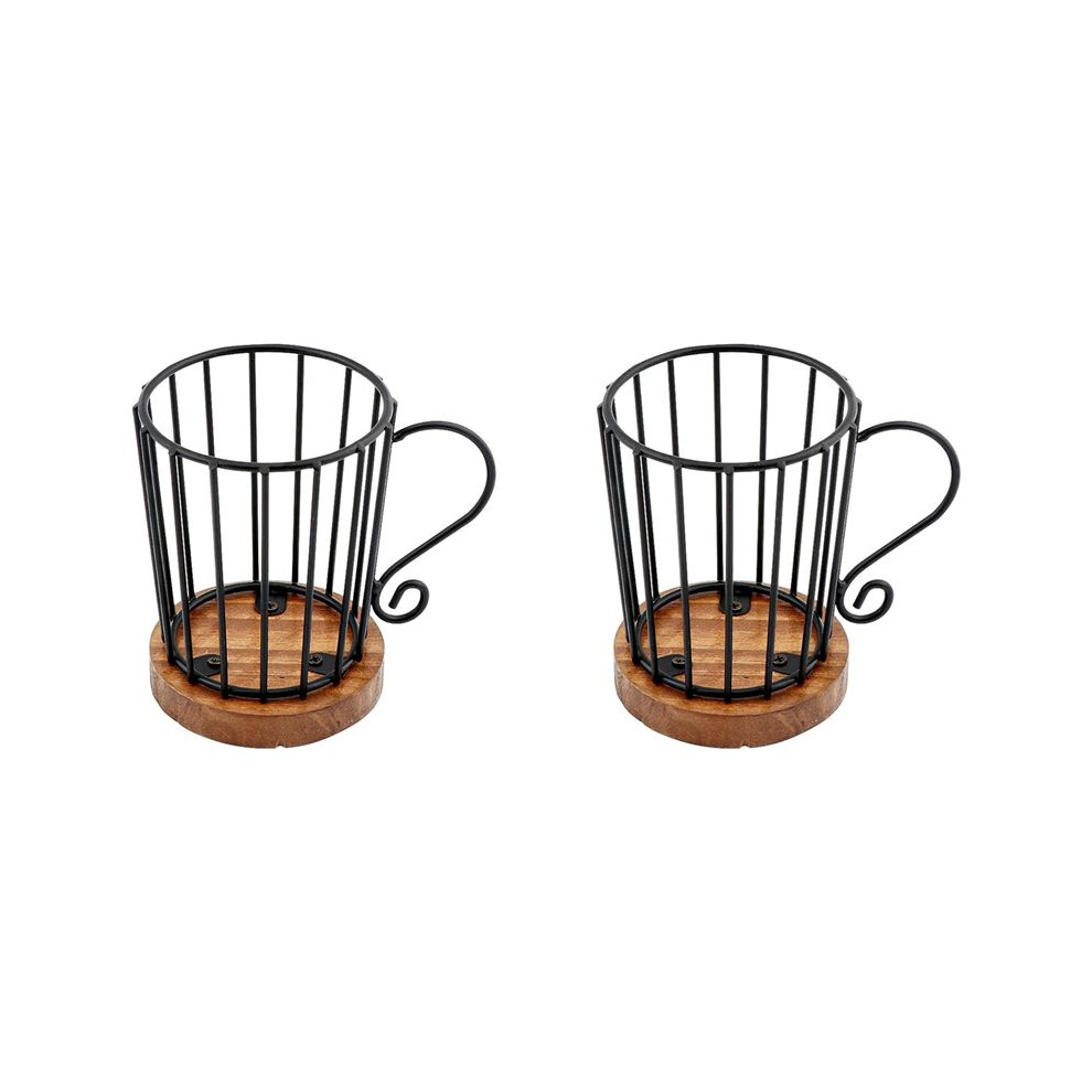 2X Coffee Pod Holder K Cup Organizer, K Cup Holders for Counter Coffee Pods Storage Organizer Coffee Decor