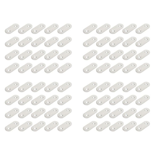 Stainless Steel Flat Bracket Straight Mending Fixing Plates 40mm 80pcs